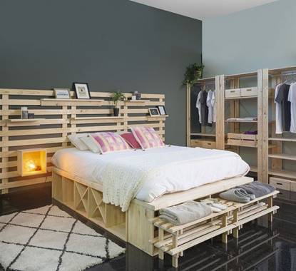 Explore as possibilidades, o roupeiro permite dividir ambientes no seu quarto de dormir